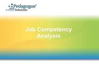 Job Competency Analysis 