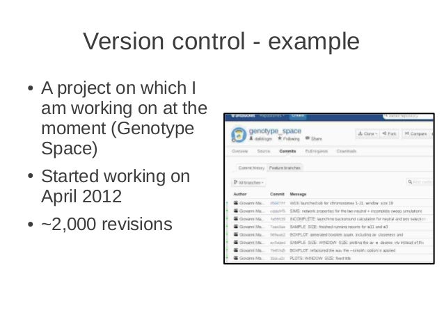 Version Control Version Control