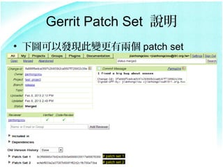 Gerrit Patch Set ˵
? D԰lF׃Ѓɂ patch set




            # patch set 1
            # patch set 2
 
