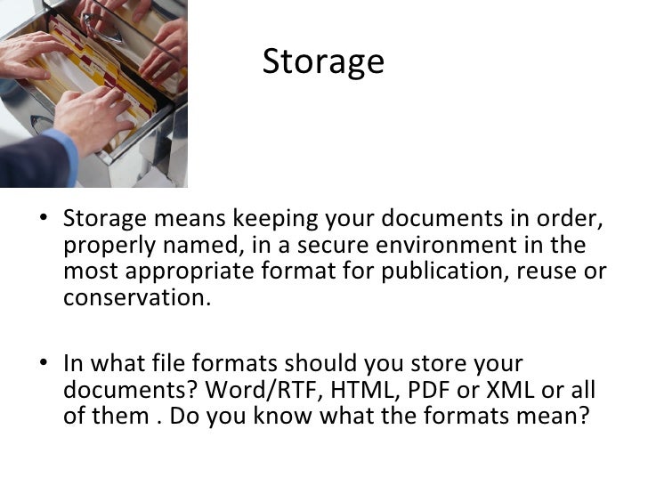 Version control and storage