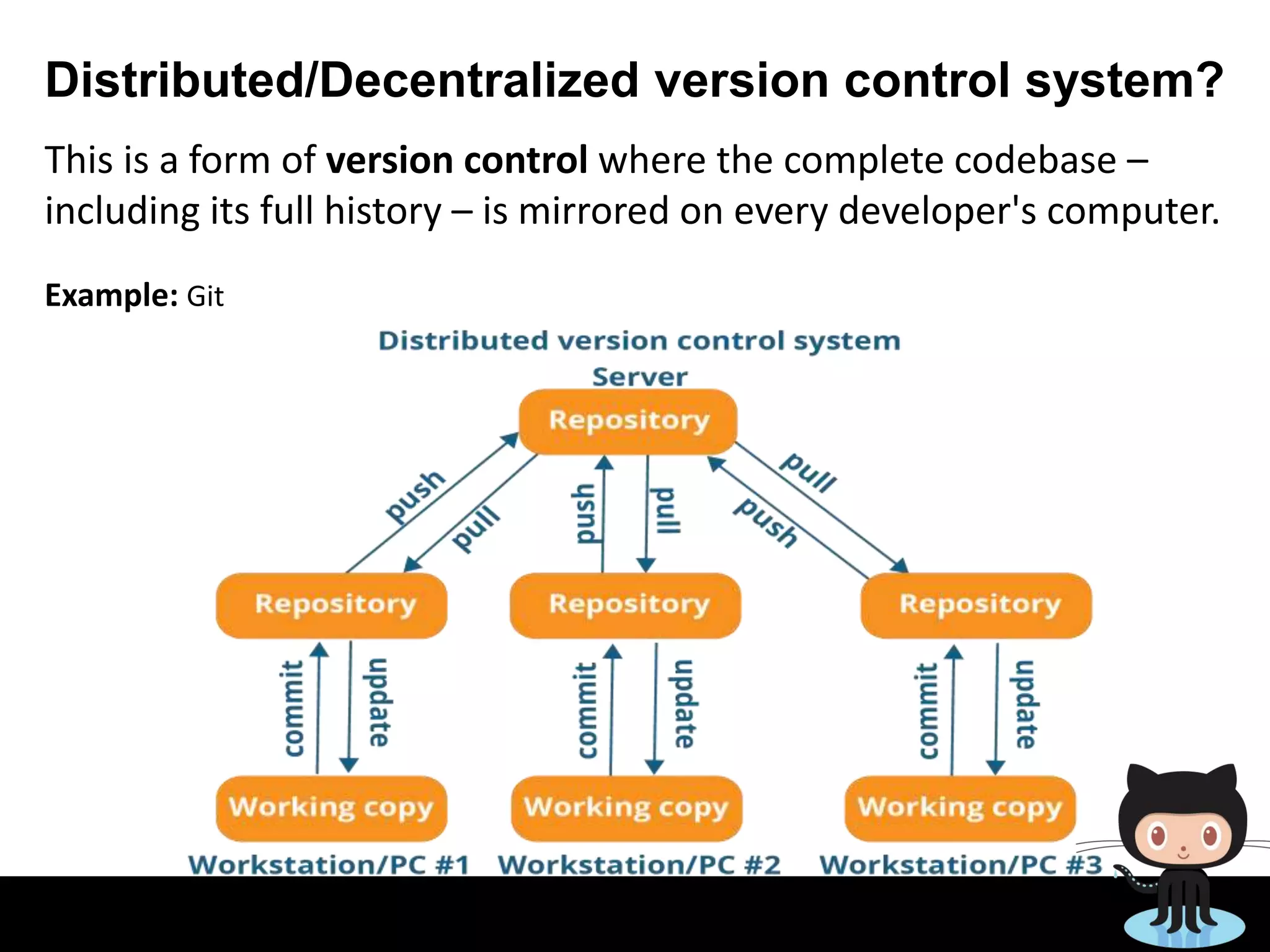 Version control system | PPTX | Operating Systems | Computer Software ...