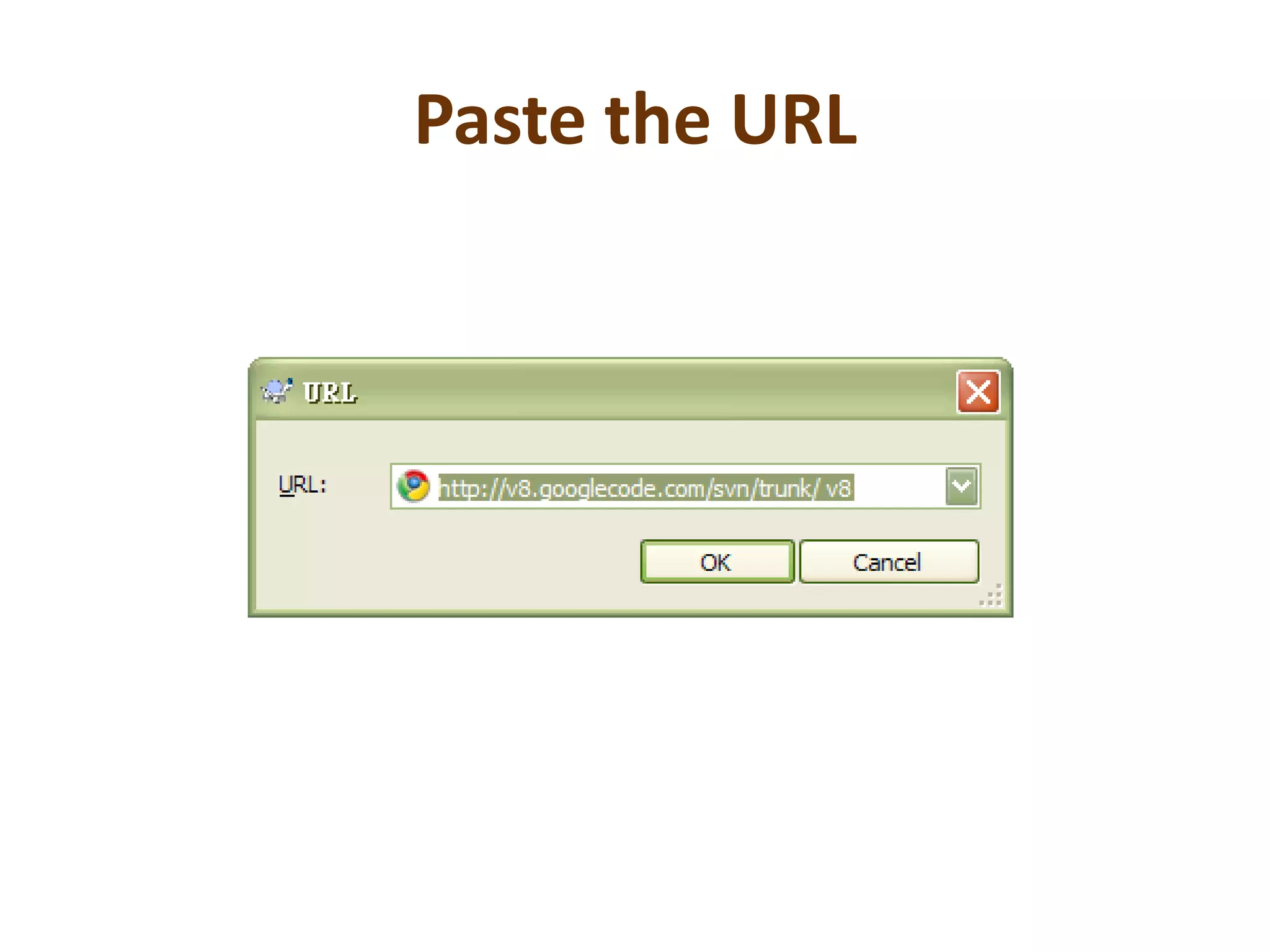 Paste the URL