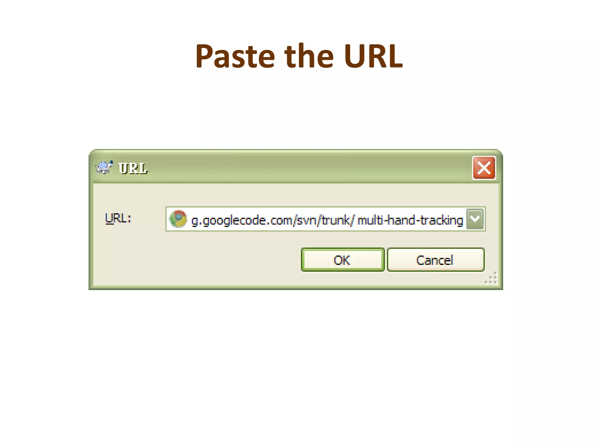 Paste the URL