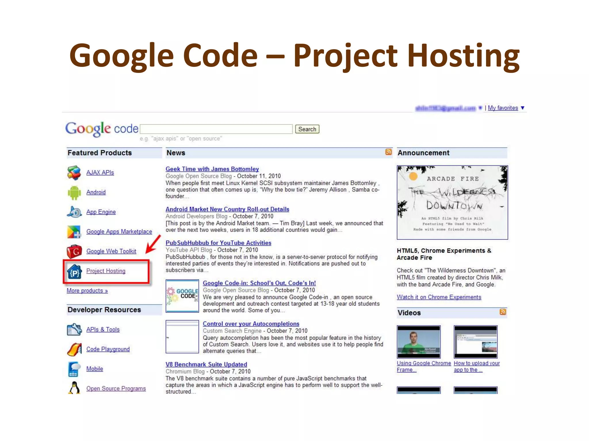 Google Code – Project Hosting