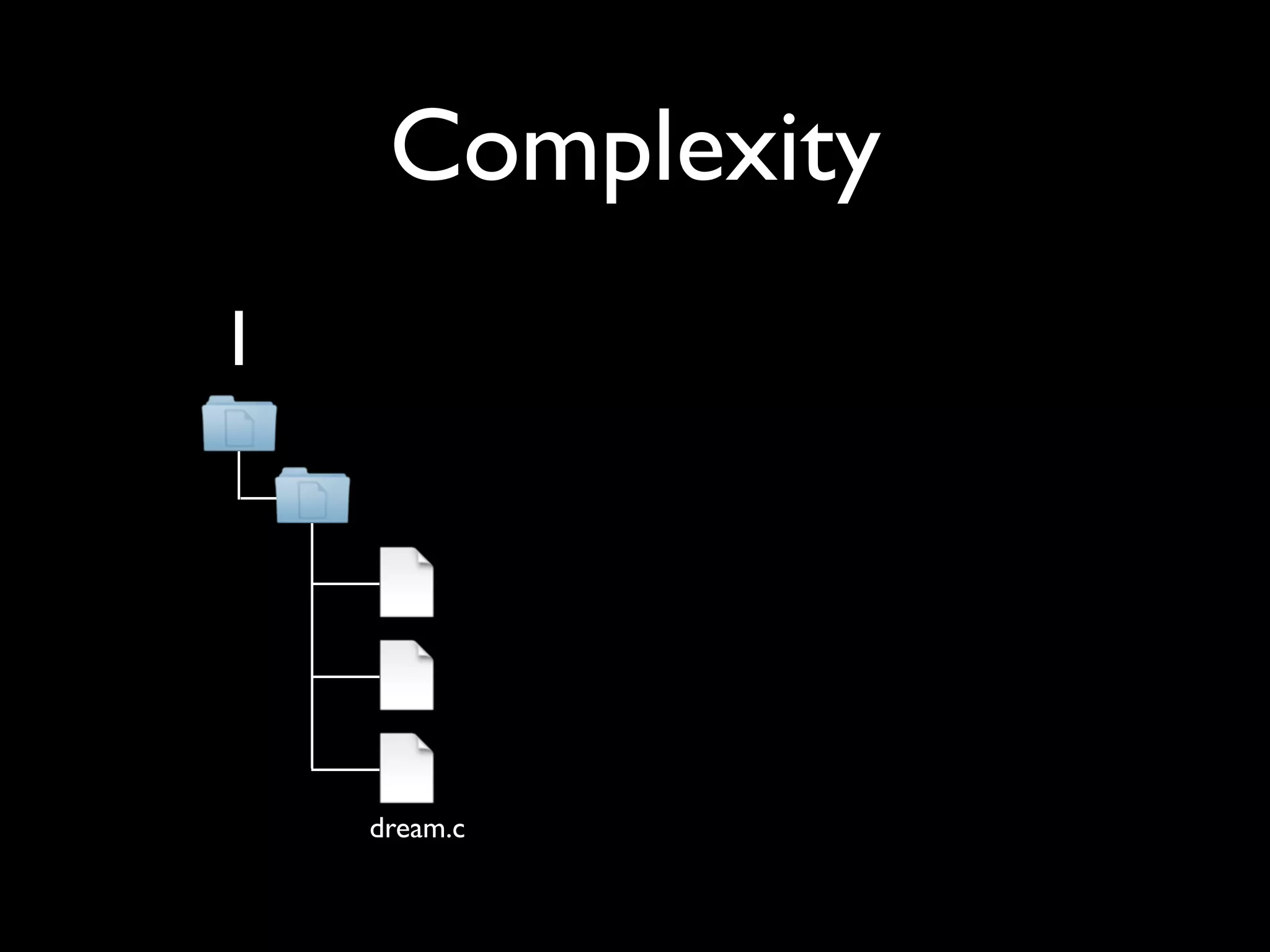 Complexity
1




    dream.c
 