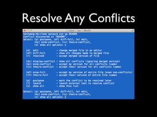 Resolve Any Conﬂicts
 