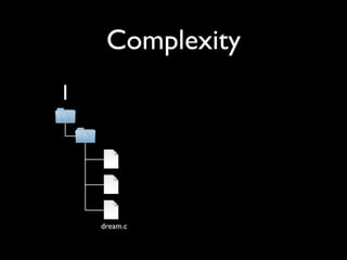 Complexity
1




    dream.c
 