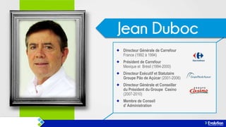 Directeur Générale de Carrefour
France (1992 à 1994)
Président de Carrefour
Mexique et Brésil (1994-2000)
Directeur Exécutif et Statutaire
Groupe Pão de Açúcar (2001-2006)

Directeur Générale et Conseiller
du Président du Groupe Casino
(2007-2010)
Membre de Conseil
d‟ Administration

 