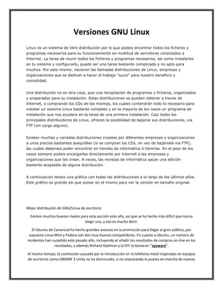 Versiones windows y gnu linux | PDF