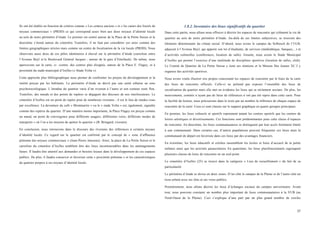  
	
  
37	
  
Ils ont été établis en fonction de critères comme « Les centres anciens » et « les cœurs des liserés de
noyaux commerciaux » (PRDD) ce qui correspond assez bien aux deux noyaux d’identité locale
au sein de notre périmètre d’étude. Le premier est centré autour de la Place de la Petite Suisse et le
deuxième s’étend autour du cimetière. Toutefois, il ne faut pas considérer ces aires comme des
limites géographiques strictes mais comme un centre de focalisation de la vie locale (PRDD). Nous
observons aussi deux de ces pôles identitaires à cheval sur le périmètre d’étude (carrefour entre
l’Avenue Buyl et le Boulevard Général Jacques ; autour de la gare d’Etterbeek). De même, nous
apercevons sur la carte, ci –contre, des centres plus éloignés, autour de la Place E. Flagey, et à
proximité du stade municipal d’Ixelles (« Stade Volta »).
Cette approche plus bibliographique nous permet de confronter les projets de développement et la
réalité perçue par les habitants. Le périmètre d’étude ne décrit pas une unité urbaine au sens
psychosociologique. L’étendue du quartier varie d’un riverain à l’autre et son contour reste flou.
Toutefois, des nœuds et des points de repères se dégagent des discours de nos interlocuteurs. Le
cimetière d’Ixelles est un point de repère pour de nombreux riverains ; il est le lieu de rendez-vous
par excellence. La devanture du café « Montmartre » ou le « stade Volta » est, également, signalée
comme des repères du quartier. D’une manière moins importante, la Place Flagey est perçue comme
un nœud, un point de convergence pour différents usagers, différentes voies, différents modes de
transports « où l’on a les moyens de quitter le quartier » (B. Bringard, riverain).
En conclusion, nous retrouvons dans le discours des riverains des références à certains noyaux
d’identité locale. Ce regard sur le quartier est confirmé par le concept de « zone d’affluence
piétonne des noyaux commerciaux » (Jean-Pierre Janssens). Ainsi, la place de La Petite Suisse et le
carrefour du cimetière d’Ixelles semblent être des lieux incontournables dans les aménagements
futurs. Il faudra être attentif aux demandes et besoins locaux dans le développement de ces espaces
publics. De plus, il faudra conserver et favoriser cette « proximité piétonne » et les caractéristiques
du quartier propres à ses noyaux d’identité locale.
	
  
	
  
	
  
	
  
	
  
1.8.2. Inventaire des lieux significatifs du quartier
Dans cette partie, nous allons nous efforcer à décrire les espaces de rencontre qui rythment la vie de
quartier au sein de notre périmètre d’étude. Au-delà de ses limites subjectives, se trouvent des
éléments déterminants du climat social. D’abord, nous avons le campus du Solbosch de l’ULB,
adjacent à l’Avenue Buyl, qui apporte son lot d’étudiants, de services (médiathèque, banques,...) et
d’activités culturelles (conférences, location de salle). Ensuite, nous avons le Stade Municipal
d’Ixelles qui permet l’exercice d’une multitude de disciplines sportives (location de salles, club).
Le Comité de Quartier de La Petite Suisse y tient ses réunions et la Maison Des Jeunes XL’J y
organise des activités sportives.
Nous avons voulu illustrer nos propos concernant les espaces de rencontre par le biais de la carte
des lieux de rencontre officiels. Celle-ci ne prétend pas exposer l’ensemble des lieux de
socialisation du quartier mais elle met en évidence les lieux qui se réclament sociaux. De plus, les
mouvements, comités n’ayant pas de lieux de références n’ont pas été repris dans cette carte. Pour
la facilité du lecteur, nous préciserons dans le texte par un nombre la référence de chaque espace de
rencontre de la carte. Ceux-ci sont classés sur le support graphique en quatre groupes principaux.
En premier, les lieux culturels et sportifs reprennent autant les centres sportifs que les centres de
loisirs artistiques et divertissements. Ces fonctions sont prédominantes pour cette classe d’espaces
de rencontre. En deuxième, les lieux communautaires se distinguent par leur accès fortement limité
à une communauté. Dans certains cas, d’autres populations peuvent fréquenter ces lieux mais la
communauté de départ est favorisée dans ces lieux par des avantages financiers.
En troisième, les lieux éducatifs et crèches rassemblent les écoles et lieux d’accueil de la petite
enfance ainsi que les activités parascolaires. En quatrième, les lieux plurifonctionnels regroupent
plusieurs classes de lieux de rencontre en un seul point.
Le cimetière d’Ixelles (25) se trouve dans la catégorie « Lieu de recueillement » du fait de sa
particularité.
Le périmètre d’étude se divise en deux zones. D’un côté le campus de la Plaine et de l’autre côté un
tissu urbain avec ses ilots et ses voies publics.
Premièrement, nous allons décrire les lieux d’échanges sociaux du campus universitaire. Avant
tout, nous pouvons constater un nombre plus important de lieux communautaires à la VUB (au
Nord-Ouest de la Plaine). Ceci s’explique d’une part par un plus grand nombre de cercles
 
