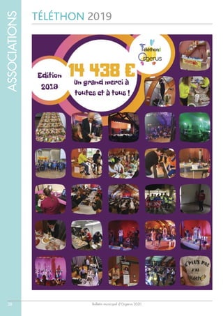 Bulletin municipal d’Orgerus 2020
ASSOCIATIONS
38
TÉLÉTHON 2019
 