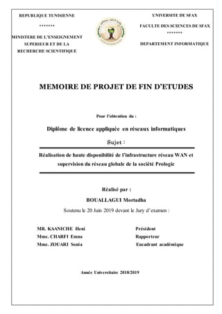 Memoire De Projet De Fin D Etudes