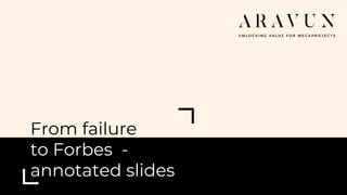 From failure
to Forbes -
annotated slides
 