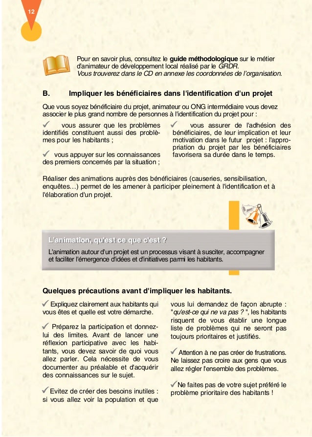 Guide pratique de montage de projets
