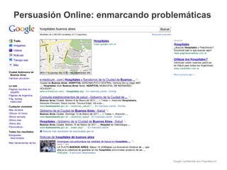 Persuasión Online: enmarcando problemáticas 