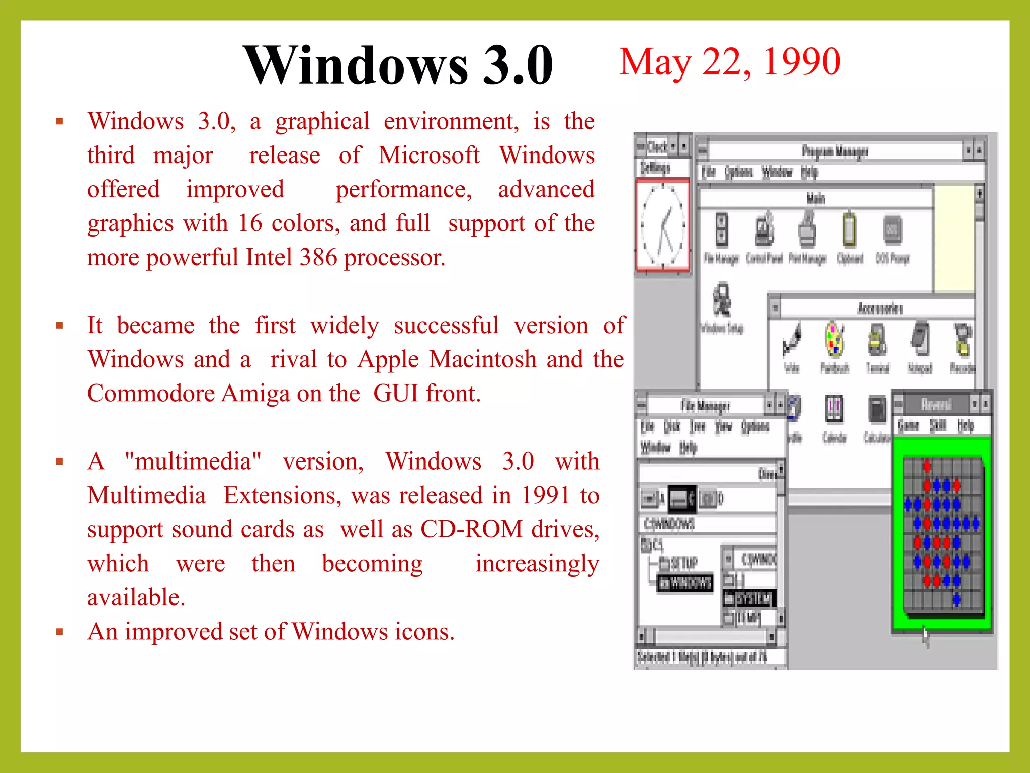 Various Versions of Windows 1 to 10 | PDF