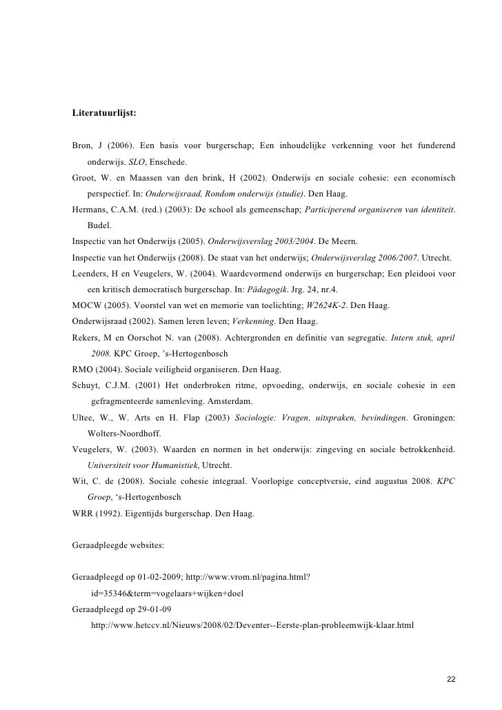 Voorbeeld Van Een Verslag