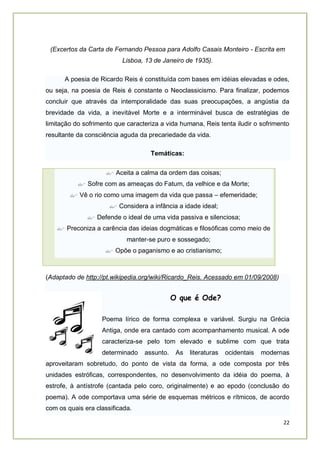 (Excertos da Carta de Fernando Pessoa para Adolfo Casais Monteiro - Escrita em
                          Lisboa, 13 de Jan...