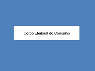 Corpo Eleitoral do Concelho 