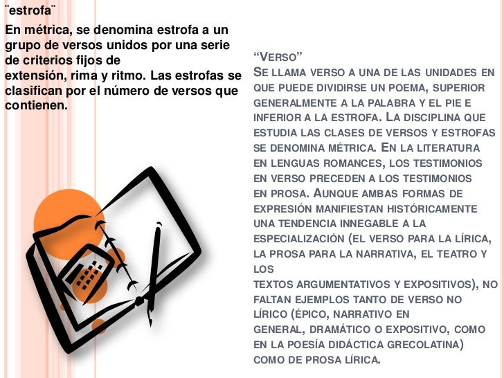 Verso y estrofa!!!