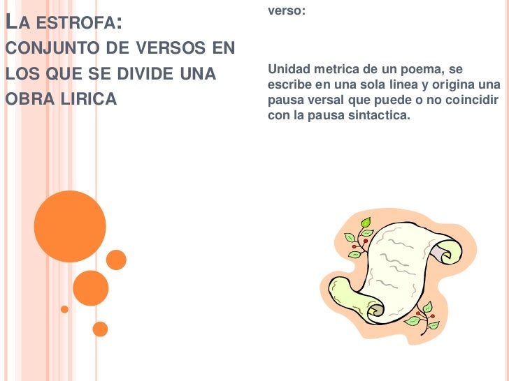 Verso y estrofa!!!