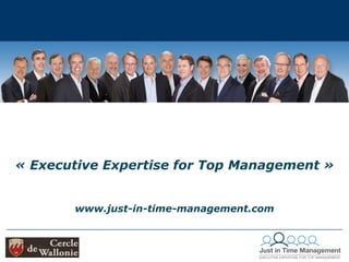 TITLESubtitleCaroline Puechoultres « Executive Expertise for Top Management »www.just-in-time-management.com