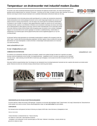 Vertaling van de brochure van Zuudee BYD titanium op maat gemaakte producten voor de subsea en offshore industrie naar het Nederlands nl.pdf