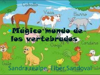 Mágico mundo de los vertebrados  Sandra realpe, Elber Sandoval  