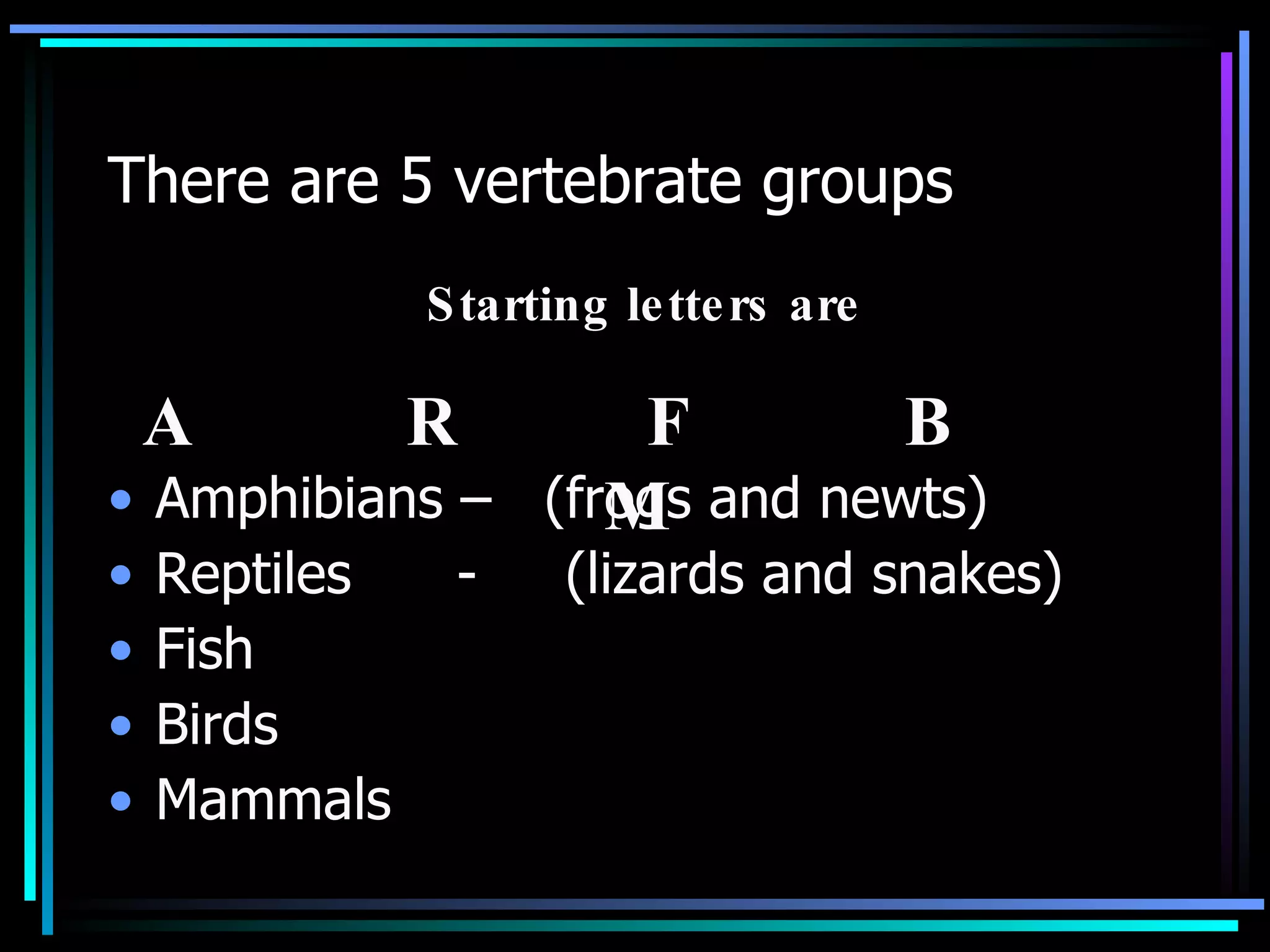 Vertebrates | PPT