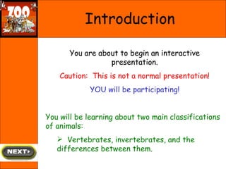 Introduction <ul><li>You are about to begin an interactive presentation. </li></ul><ul><li>Caution:  This is not a normal ...