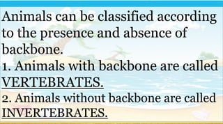 Vertebrates and Invertebrates with Interactive.pptx