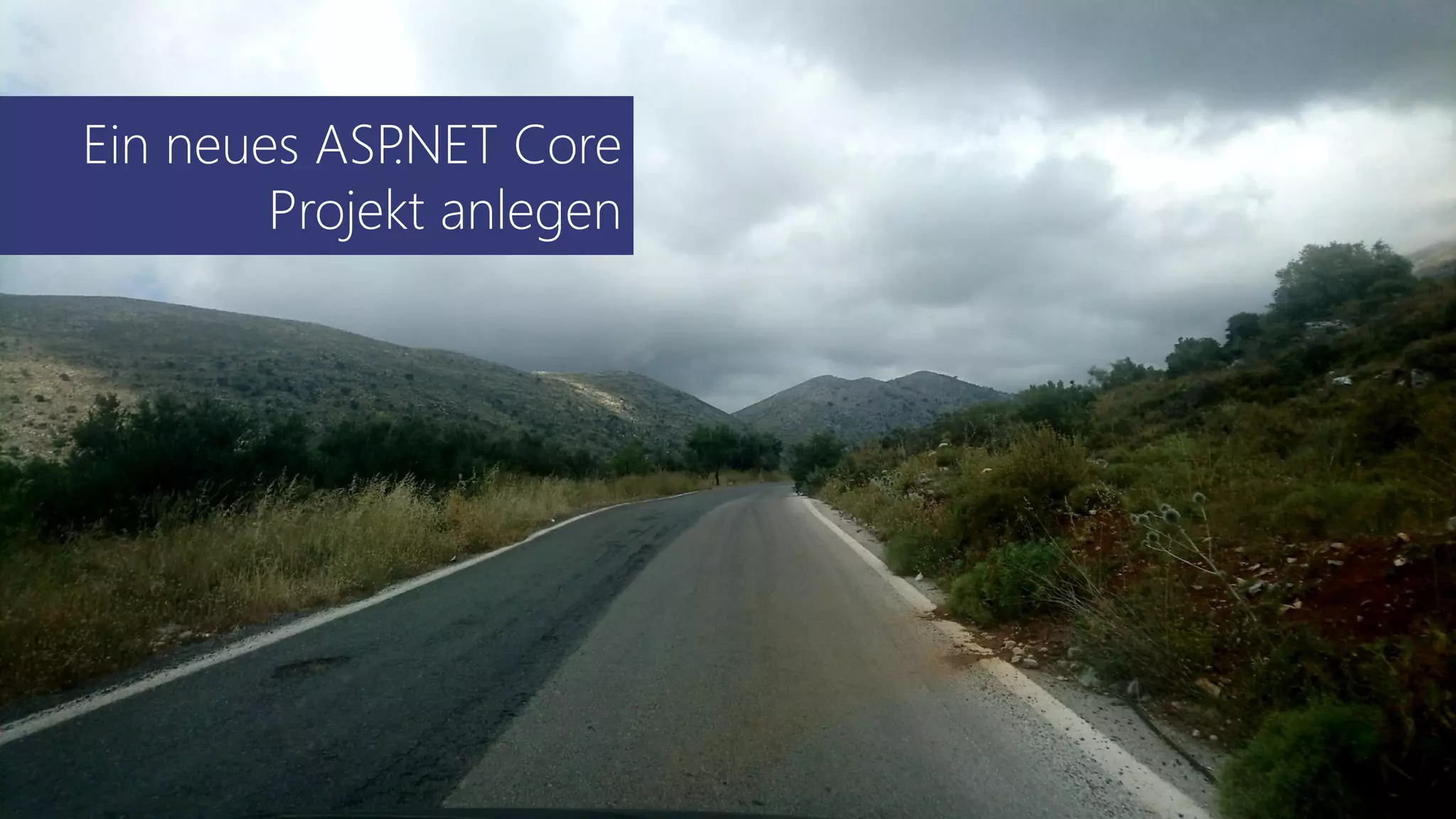 Ein neues ASP.NET Core
Projekt anlegen
 