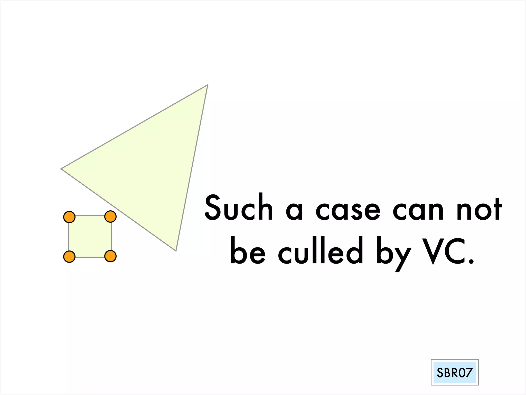 Vertex Culling illustration at SBR07