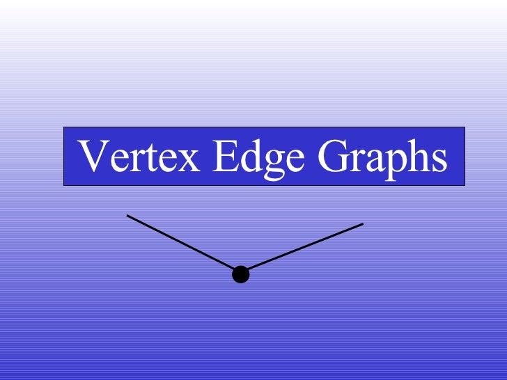 Vertex Edge Graphs