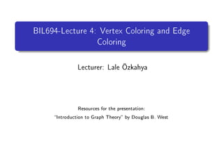 Vertex Coloring and Edge in Graph Theory | PDF