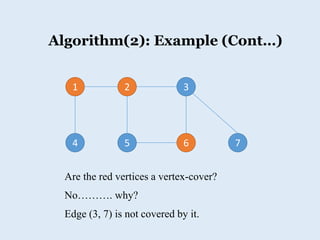 Vertex cover Problem | PPTX