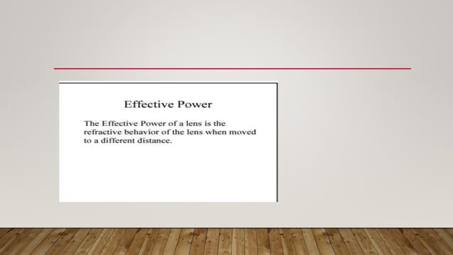 Vertex distance and power | PPTX | Eye and Vision Conditions | Diseases ...