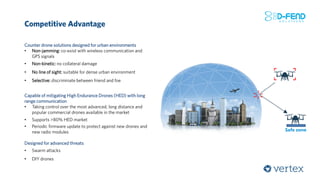 Cybersecurity | D-fend: Counter drone solution for urban environments | PDF