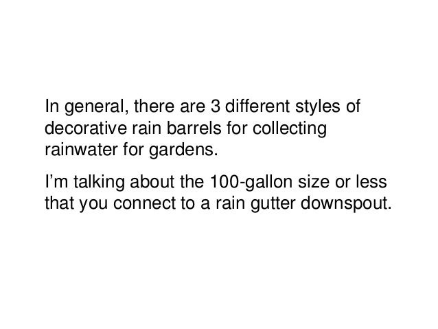 3 Simple Decorative Rain Barrel Ideas