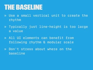 Vertical Rhythm and Modular Scale: Typesettings