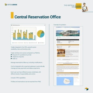 Vertical Booking enterprise Chain Hotel solution | PDF