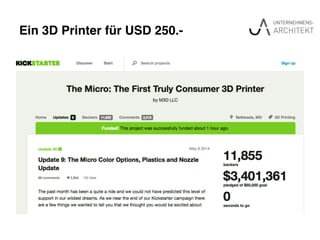 Ein 3D Printer für USD 250.-"
 