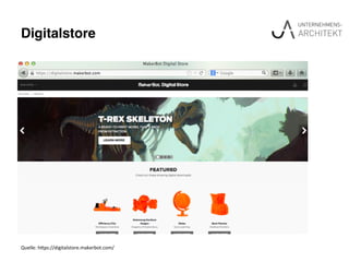 Digitalstore"
Quelle:	
  h(ps://digitalstore.makerbot.com/	
  
 