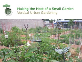 Making the Most of a Small Garden
Vertical Urban Gardening
 