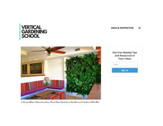 Vertical Gardening School