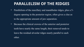 Region Parallel Ridges VERTICAL JAW RELATION in compleedenture.pptx