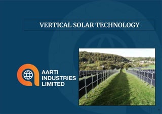 VERTICAL SOLAR TECHNOLOGY
1
 