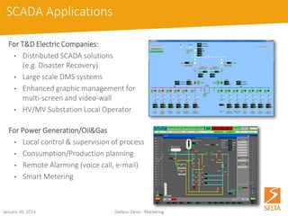 October 15, 2014 Stefano Zanin - Marketing 
SCADA HMI 
E-on Generation Plants Control Room 
Control room for hydro and wind power plants 
Control room for thermo and bidding information (market access)  