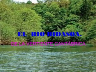 EL RÍO BIDASOA.
DE LA VERTIENTE CANTÁBRICA.
 