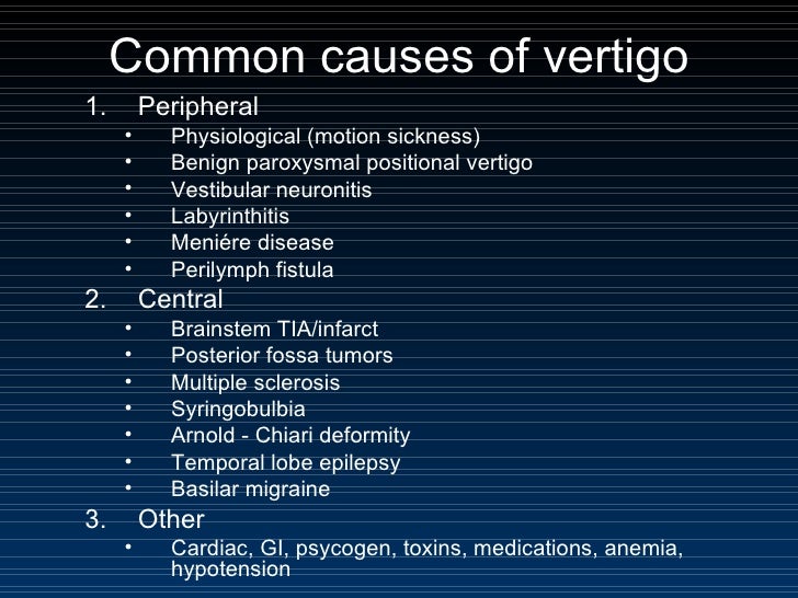 Neurological lectures...Vertigo